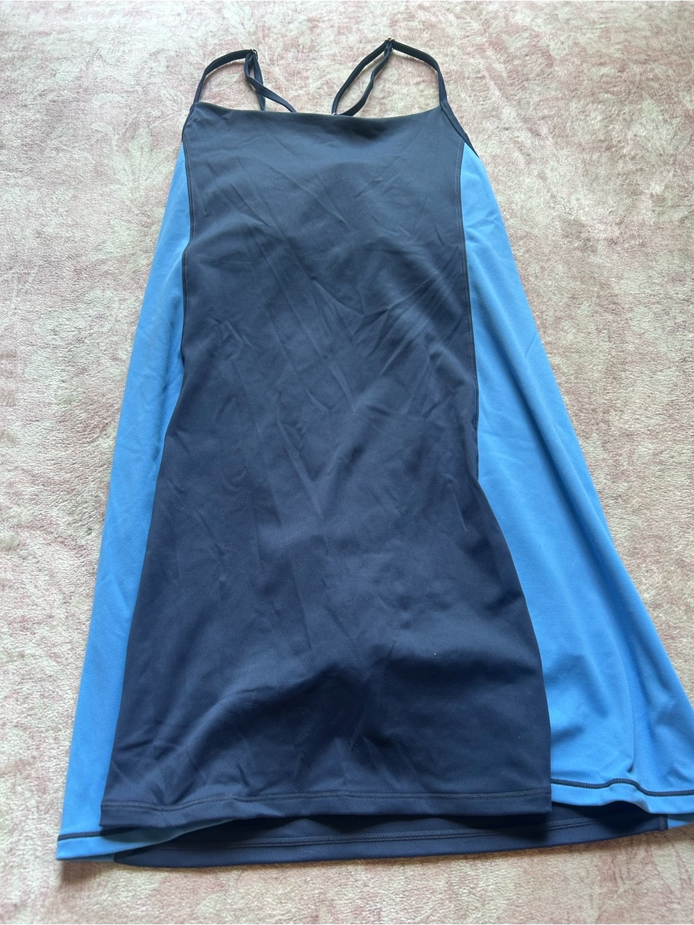 Blue Panel A-Line Women's Skirt